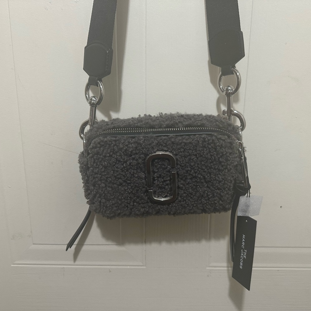 Marc Jacobs Gray Teddy Camera Bag